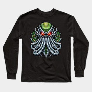 Biomech Cthulhu Overlord S01 D55 Long Sleeve T-Shirt